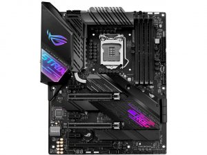 ASUS GAMING MOTHERBOARD VIEW FROM TOP