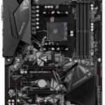 A picture of the motherboard